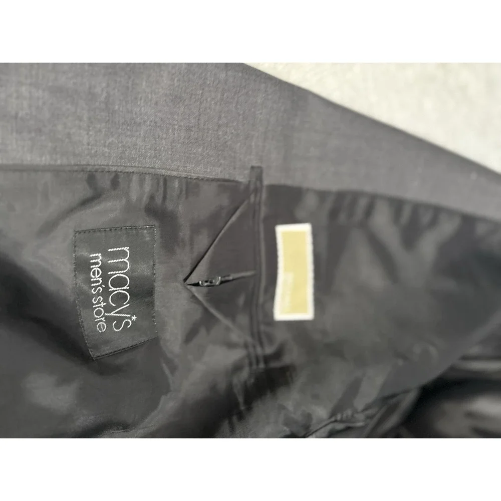 Michael Kors Mens Gray Wool‎ Blazer Jacket Size 42R 2 Button Business Formal